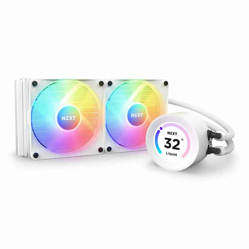 NZXT Kraken Elite 240 RGB White AIO Intel/AMD CPU Hydro-Cooler